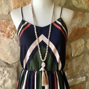 Anthropologie Spring Forward Druzy Quartz Necklace